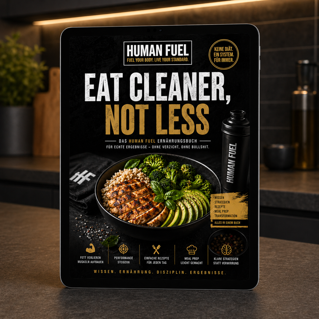 EAT CLEANER, NOT LESS – Rezept & Ernährungs E-Book